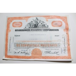 1959 Studebaker-Packard Corporation Stock Certificate 10 Shares P02150