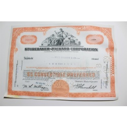 1959 Studebaker-Packard Corporation Stock Certificate 10 Shares P02172