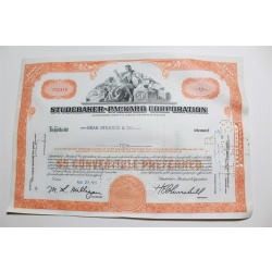 1959 Studebaker-Packard Corporation Stock Certificate 10 Shares P02315