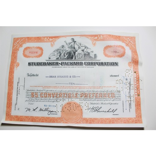 1959 Studebaker-Packard Corporation Stock Certificate 10 Shares P02316
