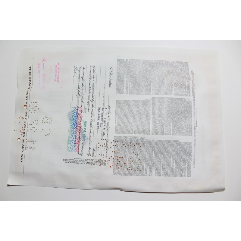 1959 Studebaker-Packard Corporation Stock Certificate 10 Shares P02317