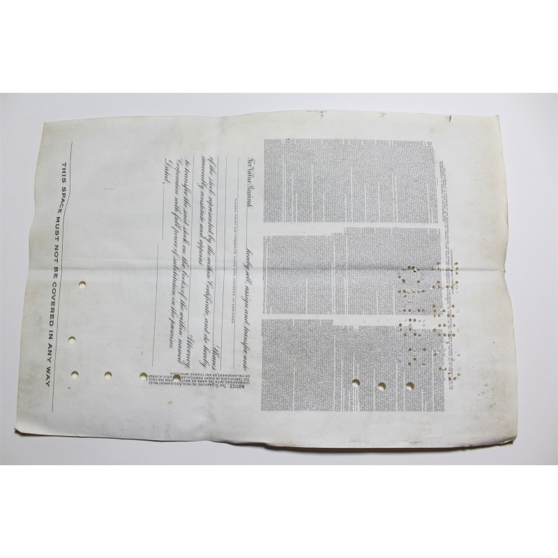 1959 Studebaker-Packard Corporation Stock Certificate 10 Shares Y0203771