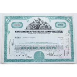 1958 Studebaker-Packard Corporation Stock Certificate - Y187994 - 100 Shares