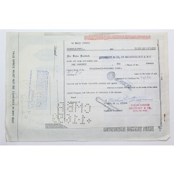 1958 Studebaker-Packard Corporation Stock Certificate - Y165194 - 100 Shares