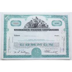 1959 Studebaker-Packard Corporation Stock Certificate - Y206407 - 100 Shares