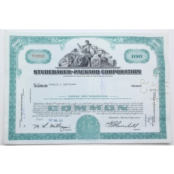 1958 Studebaker-Packard Corporation Stock Certificate - Y190623 - 100 Shares