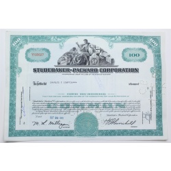 1958 Studebaker-Packard Corporation Stock Certificate - Y190627 - 100 Shares