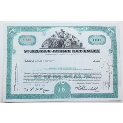 1958 Studebaker-Packard Corporation Stock Certificate - Y190628 - 100 Shares