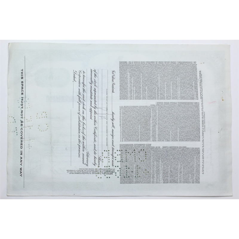 1958 Studebaker-Packard Corporation Stock Certificate - Y190628 - 100 Shares