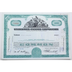 1958 Studebaker-Packard Corporation Stock Certificate - Y199034 - 100 Shares