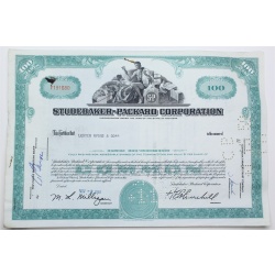 1958 Studebaker-Packard Corporation Stock Certificate - Y191680 - 100 Shares