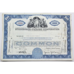 1954 Studebaker-Packard Corporation Stock Certificate - Y10280 - 100 Shares
