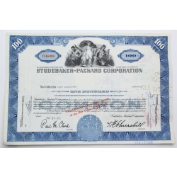 1958 Studebaker-Packard Corporation Stock Certificate - Y146006 - 100 Shares