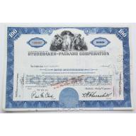 1958 Studebaker-Packard Corporation Stock Certificate - Y146007 - 100 Shares