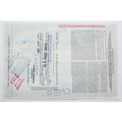 1958 Studebaker-Packard Corporation Stock Certificate - Y146008 - 100 Shares