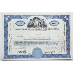 1954 Studebaker-Packard Corporation Stock Certificate - Y23256 - 100 Shares
