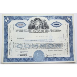 1954 Studebaker-Packard Corporation Stock Certificate - Y23255 - 100 Shares