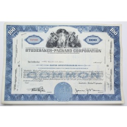 1954 Studebaker-Packard Corporation Stock Certificate - Y27165 - 100 Shares
