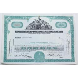1958 Studebaker-Packard Corporation Stock Certificate - Y197473 - 100 Shares
