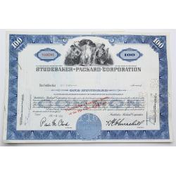 1958 Studebaker-Packard Corporation Stock Certificate - Y146281 - 100 Shares
