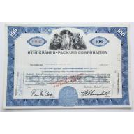 1958 Studebaker-Packard Corporation Stock Certificate - Y161842 - 100 Shares