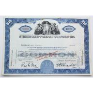 1958 Studebaker-Packard Corporation Stock Certificate - Y143719 - 100 Shares