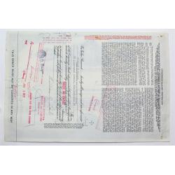 1958 Studebaker-Packard Corporation Stock Certificate - Y135174 - 100 Shares