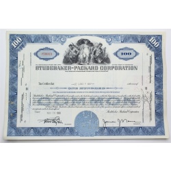 1955 Studebaker-Packard Corporation Stock Certificate - Y59913 - 100 Shares