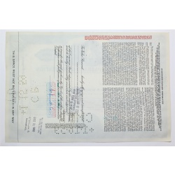 1956 Studebaker-Packard Corporation Stock Certificate - Y89392 - 100 Shares