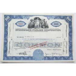 1956 Studebaker-Packard Corporation Stock Certificate - Y86835 - 100 Shares