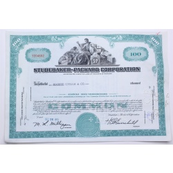 1958 Studebaker-Packard Corporation Stock Certificate - Y204682 - 100 Shares