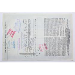 1956 Studebaker-Packard Corporation Stock Certificate - Y76923 - 100 Shares