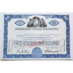 1957 Studebaker-Packard Corporation Stock Certificate - Y130550 - 100 Shares