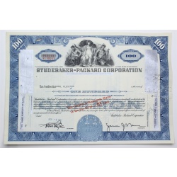 1957 Studebaker-Packard Corporation Stock Certificate - Y110213 - 100 Shares