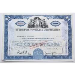 1957 Studebaker-Packard Corporation Stock Certificate - Y105671 - 100 Shares