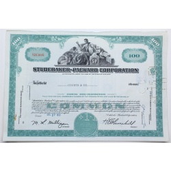 1958 Studebaker-Packard Corporation Stock Certificate - Y203426 - 100 Shares