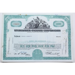 1958 Studebaker-Packard Corporation Stock Certificate - Y196879 - 100 Shares
