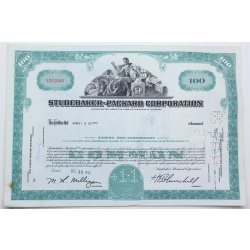 1958 Studebaker-Packard Corporation Stock Certificate - Y202646 - 100 Shares