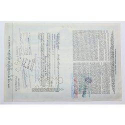 1955 Studebaker-Packard Corporation Stock Certificate - Y44055 - 100 Shares