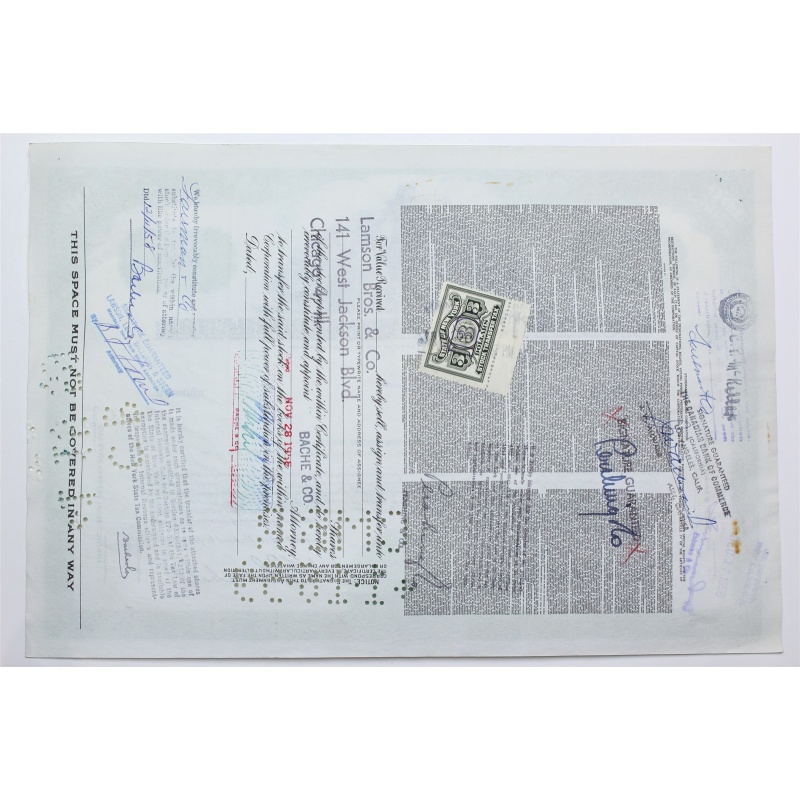 1958 Studebaker-Packard Corporation Stock Certificate - Y197612 - 100 Shares