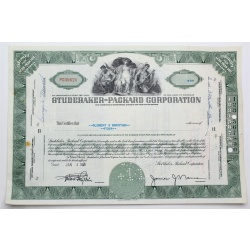1955 Studebaker-Packard Corporation Stock Certificate - P039621 - 4 Shares