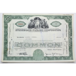 1955 Studebaker-Packard Corporation Stock Certificate - Y043645 - 15 Shares