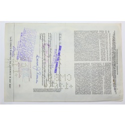 1955 Studebaker-Packard Corporation Stock Certificate - Y043645 - 15 Shares