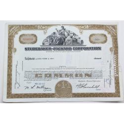1958 Studebaker-Packard Corporation Stock Certificate - Y0152230 - 50 Shares
