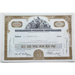 1958 Studebaker-Packard Corporation Stock Certificate - Y0159388 - 50 Shares