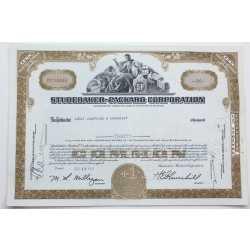 1958 Studebaker-Packard Corporation Stock Certificate - Y0158446 - 30 Shares