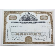 1958 Studebaker-Packard Corporation Stock Certificate - Y0151609 - 50 Shares