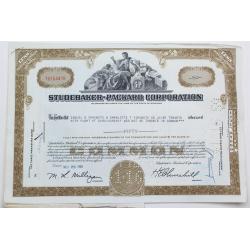 1958 Studebaker-Packard Corporation Stock Certificate - Y0154478 - 50 Shares