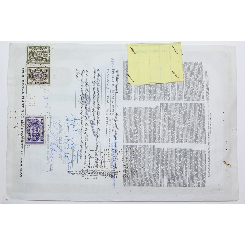 1958 Studebaker-Packard Corporation Stock Certificate - Y0157926 - 75 Shares