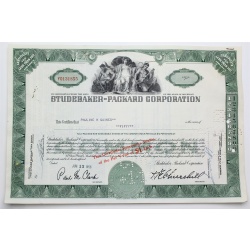 1958 Studebaker-Packard Corporation Stock Certificate - Y0131855 - 50 Shares